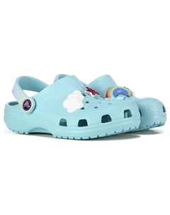 Детские классические сабо с джиббитом Little/Big Kid, синий Crocs