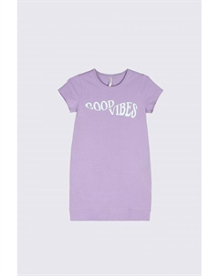 Трикотажное платье фиолетовый с отпечатком Coccodrillo