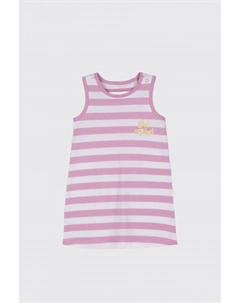 Трикотажное платье в розовые полосы Coccodrillo