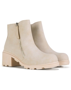 Детские ботильоны Taylar на толстом каблуке Little/Big Kid, цвет bone Jellypop