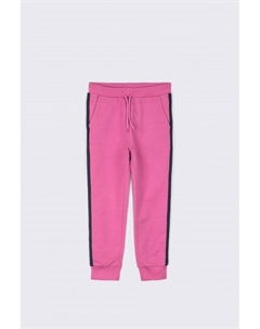 Тренировочные брюки цвета фуксии с полосками в стиле REGULAR Coccodrillo