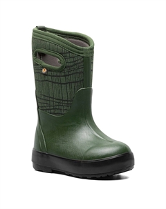 Детские зимние ботинки Classic II без застежки для малышей/маленьких/больших детей, зеленый Bogs°