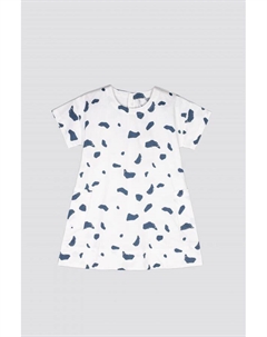 Платье белый с животным мотивом Coccodrillo
