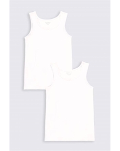 Комплект маек, 2 предмета, белый Coccodrillo