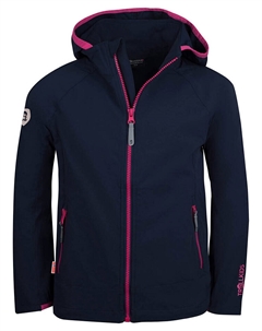 Куртка софтшелл Kvalvika, темно синий Trollkids