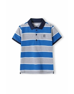 Рубашка-поло SHORT SLEEVE, цвет blue grey Minoti