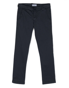 Узкие брюки средней посадки, синий Paolo pecora