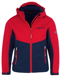 Куртка софтшелл Kristiansand, темно синий Trollkids