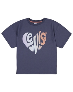 Футболка Heart Oversized Teen Short Sleeve Round Neck, синий Levi's®