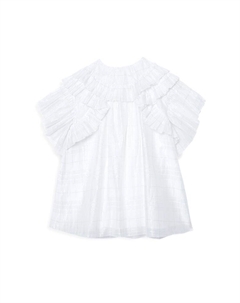 Платье Jemina с рюшами для маленьких девочек и девочек, белый Burberry