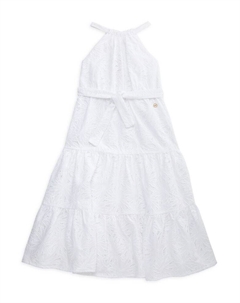 Многоярусное платье для маленьких девочек и девочек, белый Michael kors
