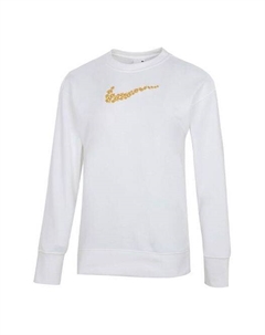 Толстовка (GS) Loose Casual Pullover Long Sleeves Girls White, белый Nike