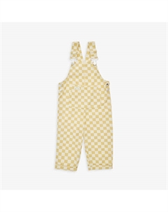 Комбинезон прямого кроя в шахматном порядке из органического хлопка, от 6 месяцев до 4 лет, цвет ochre Claude & co