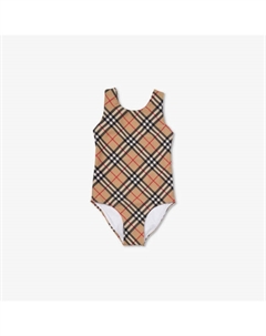 Купальник Tirza в клетку 4-14 лет, бежевый Burberry