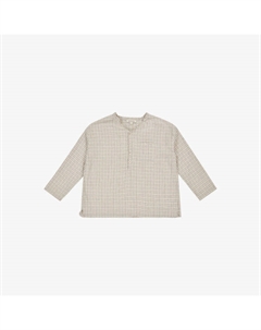 Рубашка Adonis в клетку из хлопка и вуали 3-12 лет, оранжевый Caramel