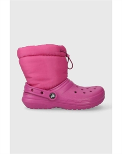 Детские зимние ботинки Classic Lined Neo Puff, розовый Crocs