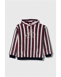 Детская хлопковая толстовка, бордовый Tommy hilfiger
