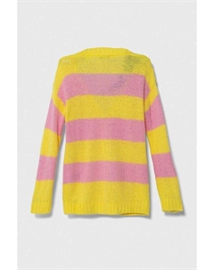 Детский свитер из смесовой шерсти United Colors of, желтый Benetton