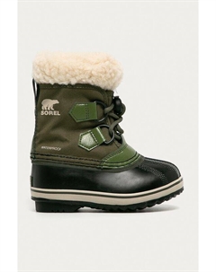 - Детские зимние ботинки Yoot Pac, зеленый Sorel