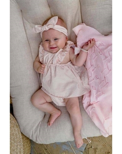 Хлопковое детское платье, оранжевый Jamiks