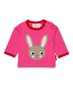 Футболка Langarm mit Hasen Applikation, розовый Toby tiger