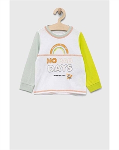 Детская хлопковая рубашка с длинными рукавами, зеленый Guess