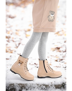 Сапоги для девочек на термоподошве 625 Skin KİKO KİDS, кожа Kiko kids