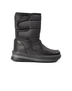 Черные зимние сапоги на липучке для девочек с мехом внутри Косив-Ф Walkway