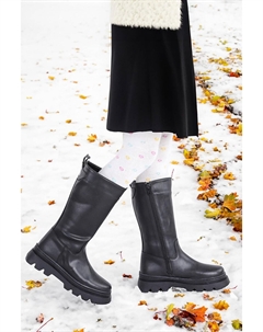 Сапоги для девочек 500 на длинной молнии KİKO KİDS, черный Kiko kids