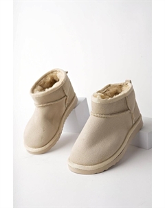 Детские повседневные мини-ботильоны SNOW на толстой подошве и меховой подкладкой внутри Muggo