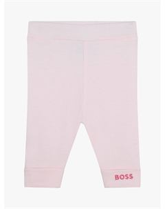 Леггинсы BOSS Baby с вышитым логотипом, светло-розовый Hugo boss