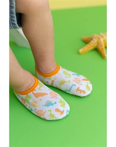 Оранжевые ботинки с нескользящей подошвой для мальчиков с рисунком динозавра для моря и бассейна-F-9004 First step