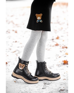 Сапоги для девочек на термоподошве 625 Морщинистая кожа KİKO KİDS Kiko kids