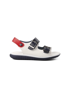 Ортопедические сандалии для мальчиков на липучке 1530-F, темно-синий-красный Ayakmod