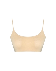 Хлопковое тренировочное бюстье без шапочки-основы на тонких бретелях для девочек, кожа Hnx