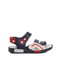 007 Сандалии для мальчика темно-сине-бордовые красно-белые Ayakmod