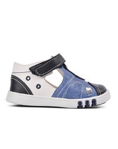 Ортопедические сандалии на липучке для мальчиков, темно-сине-белый Ayakmod