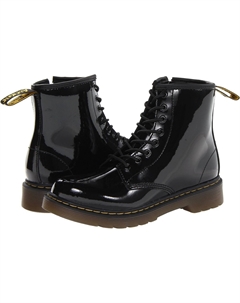Ботинки на шнуровке 1460 Junior Delaney Lace Up Fashion Boot, цвет Black Patent Lamper Dr. martens