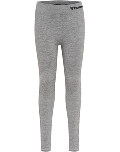 Леггинсы Hmlci Junior Seamless Tights, серый меланж Hummel