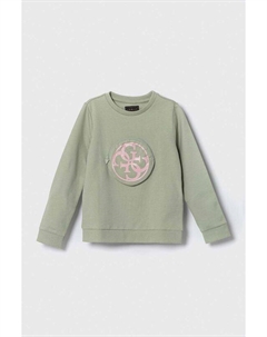 Детская хлопковая толстовка, зеленый Guess