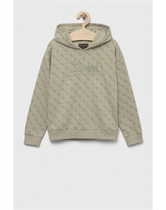 Детская хлопковая толстовка, зеленый Guess