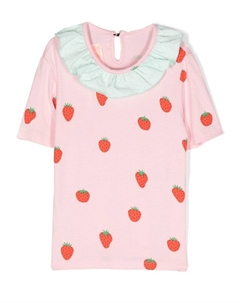 Ida Strawberry t-shirt, розовый Wauw capow by bangbang