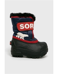 - Детские зимние ботинки Snow Commander, темно-синий Sorel
