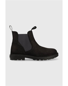 Детские замшевые ботильоны, черный Geox