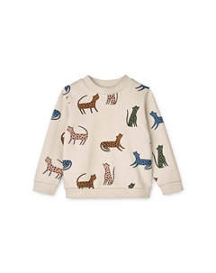 Детская хлопковая толстовка, бежевый Liewood