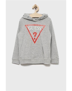 Детская хлопковая толстовка, серый Guess