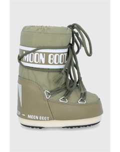 - Классические детские зимние ботинки из нейлона, зеленый Moon boot
