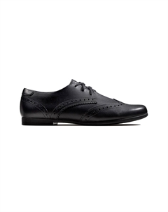 Кожаные туфли типа Scala Brogue, черный Clarks