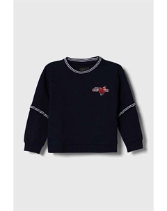 Детская хлопковая толстовка, темно-синий Guess