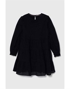 Детское хлопковое платье, темно-синий Tommy hilfiger